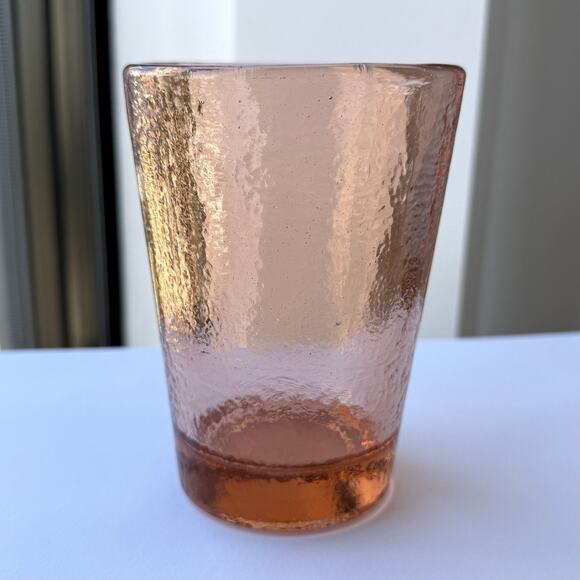 Fire and Light Recycled Glass 12oz Tumbler Copper Orange - 4 3/4” - Picture 3 of 6